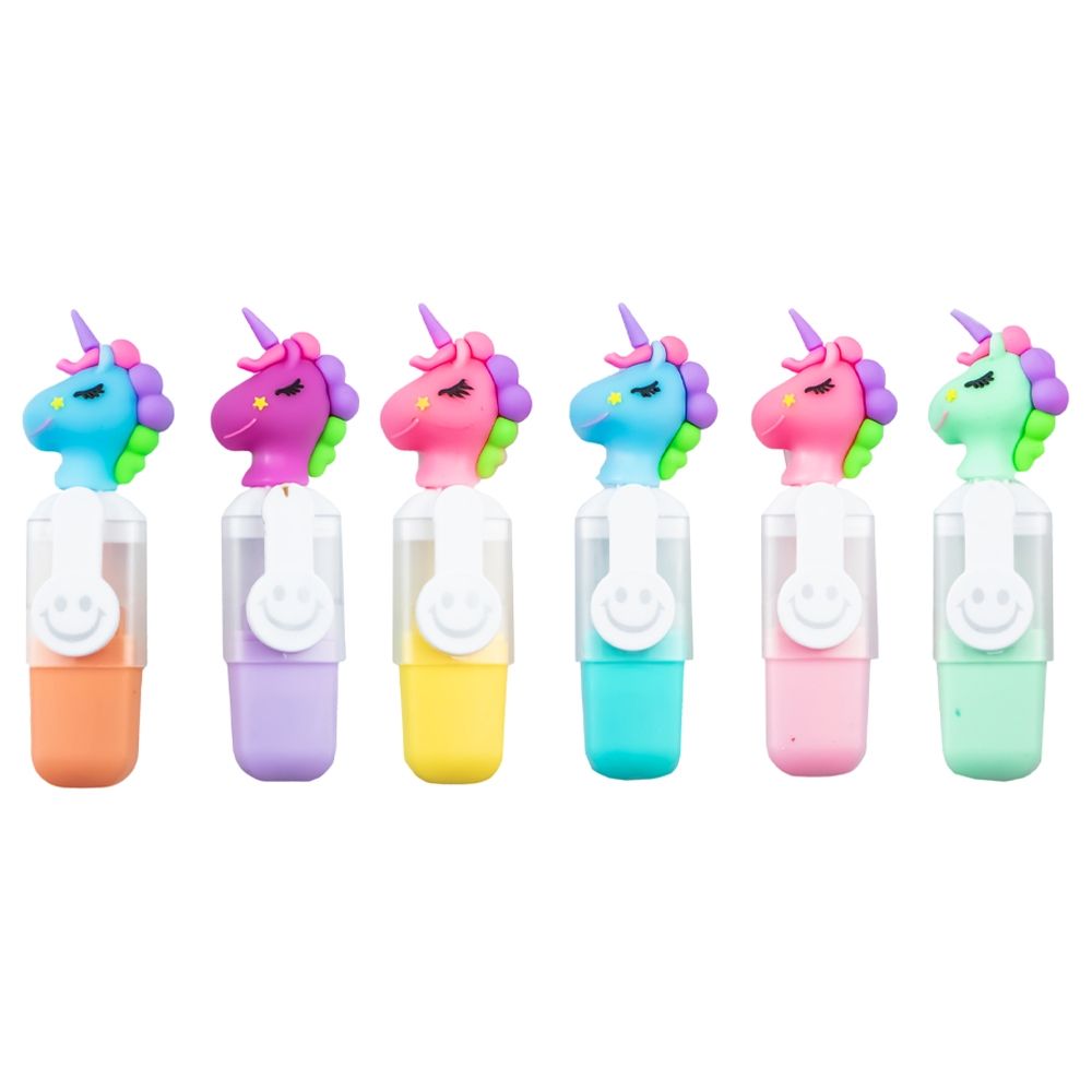 Text markere pentru copii unicorn 6 buc/set 709-u