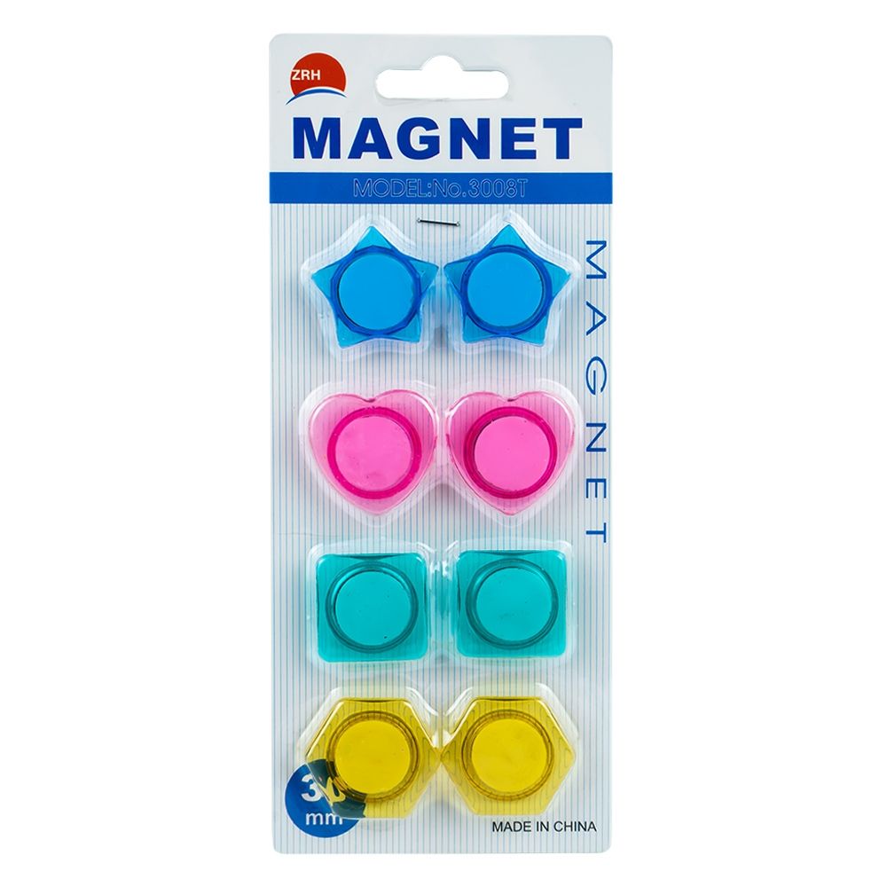 Magneti color diverse forme 30mm 8buc/set 3008