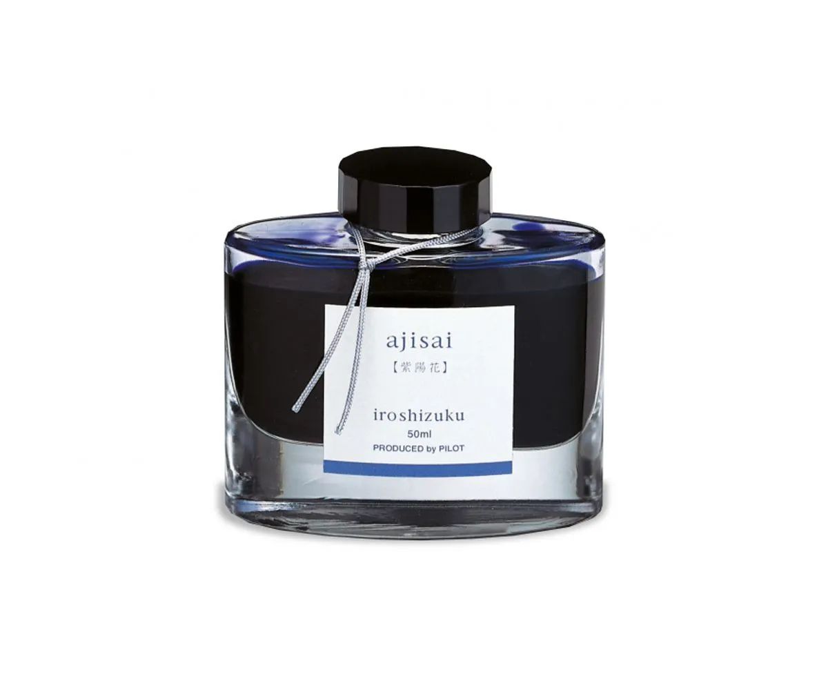 Cerneala iroshizuku albastru ajisai 50ml pilot pink-50-aj