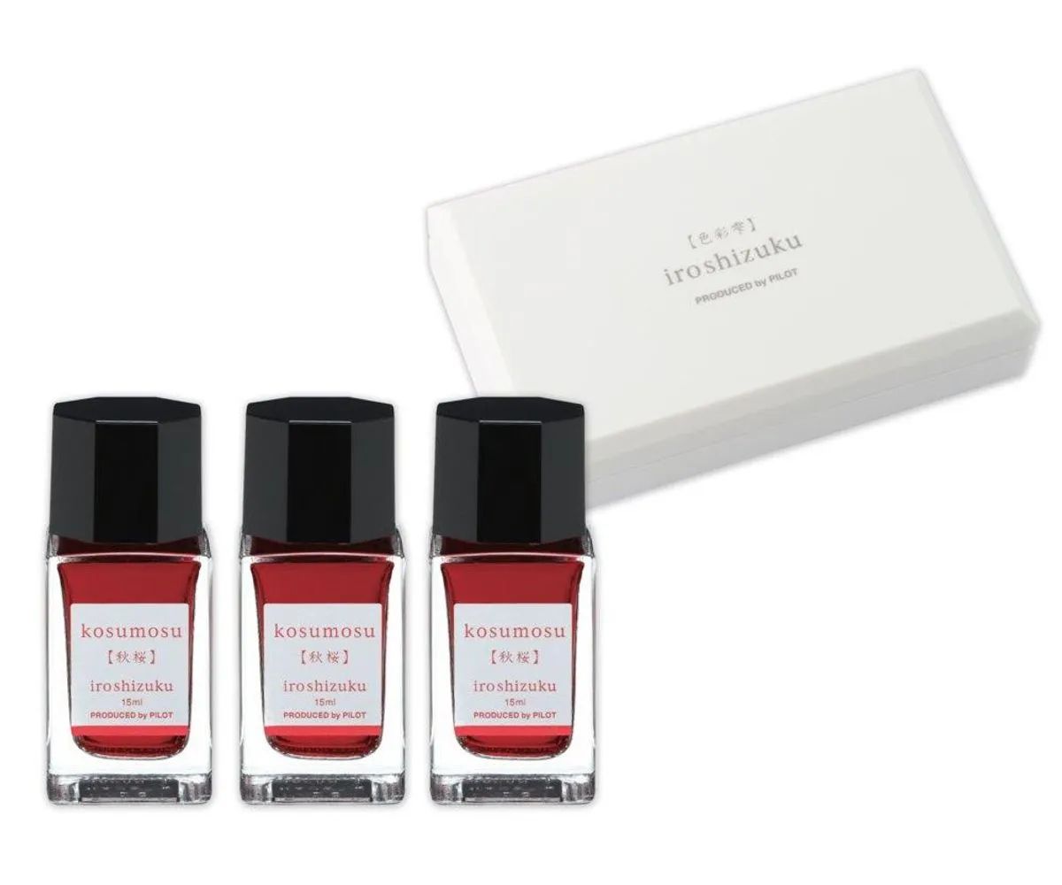 Set 3 cerneala iroshizuku rosie 15ml pink-15-yb-3c