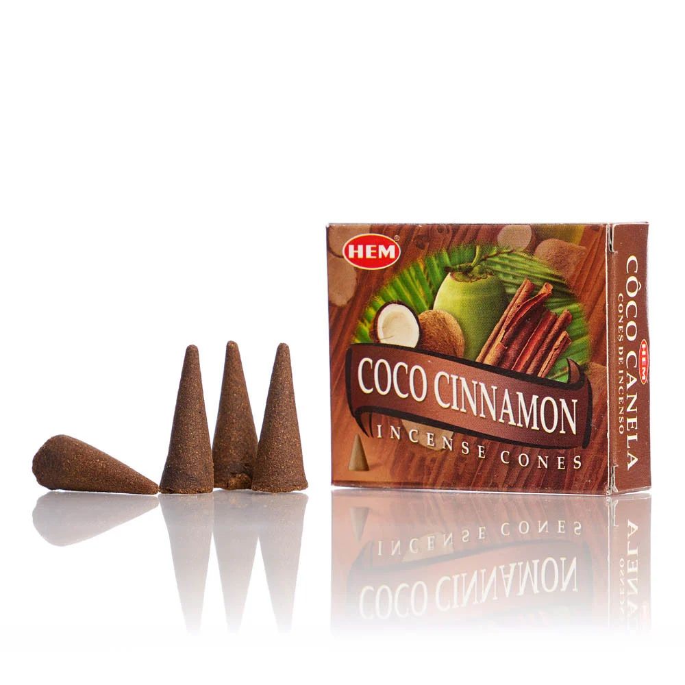 Conuri parfumate 10/set coco cinnamon