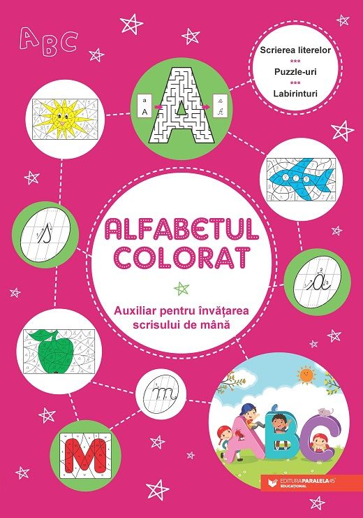 Alfabetul colorat. Auxiliar ptr invatarea scrisului de mana