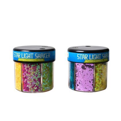 Glitter star light 116gr 6 culori metalice / set 137857