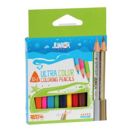 Creioane Color Junior Triunghiulare 10+2 /Set Mici 130209