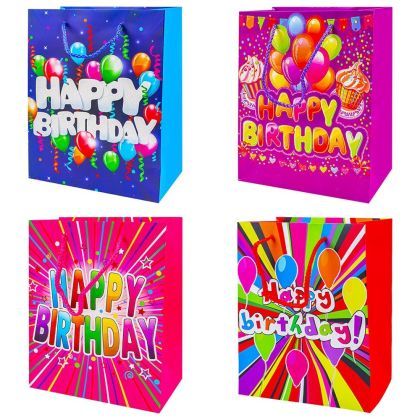 Punga cadou happy birthday 26x32x12cm hb2-m 34691