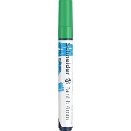 Marker vopsea acrilica paint-it 320 4mm schneider verde