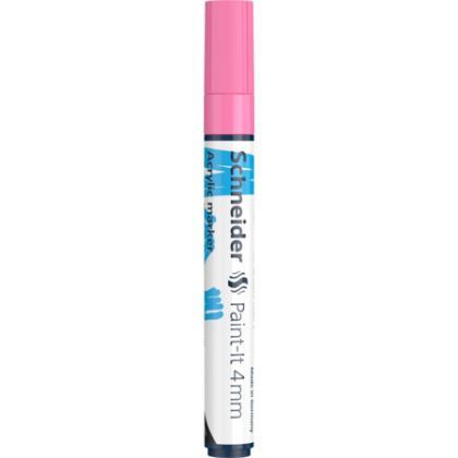 Marker vopsea acrilica paint-it 320 4mm schneider roz