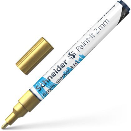 Marker vopsea acrilica paint-it 310 2mm schneider auriu