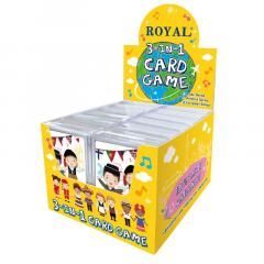 Carti de joc royal din plastic educative d-337ax