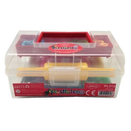 Plastilina 12c 375g cutie daco plastinica pl312