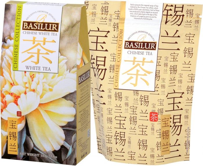 Basilur ceai refill white tea 100g 71704