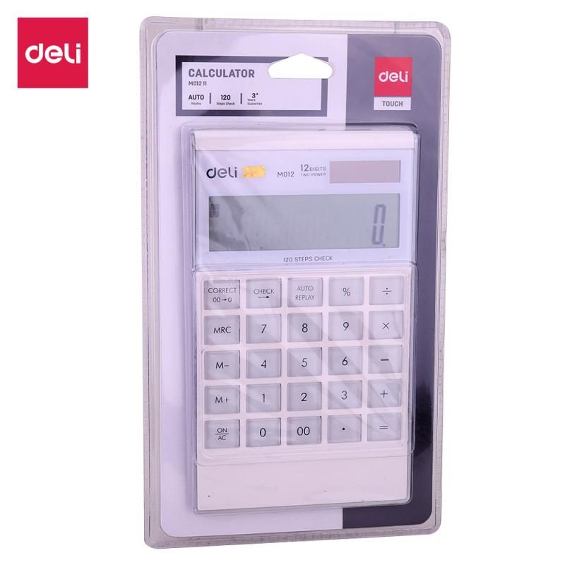 Calculator birou 12dig compact modern alb deli dlem01211+++