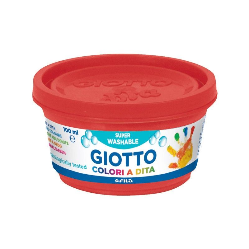 Cul pictura cu degetele set 6bucx100ml giotto fl0534100