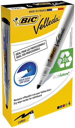 Marker pt whiteboard velleda 1701 4/set bc904941