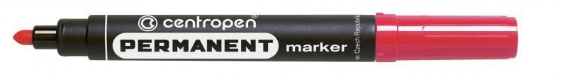 Marker permanent rosu vf rotund 2.5mm centropen ce856603