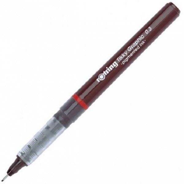 Liner graphic 0.3mm negru tikky rotring ro1904753