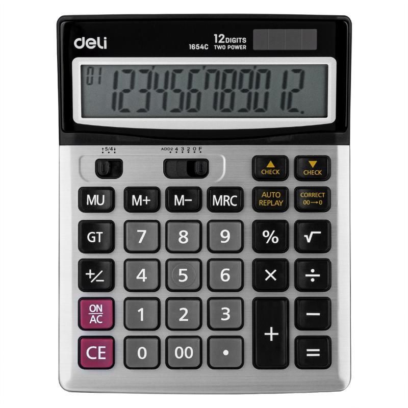 Calculator birou 12dig metal 1654 deli dle1654c