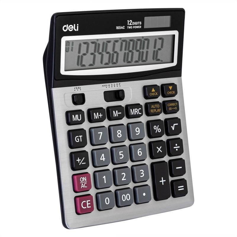 Calculator birou 12dig metal 1654 deli dle1654c