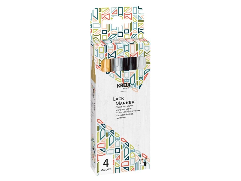 Kreul gloss paint marker medium set of 4 skp162