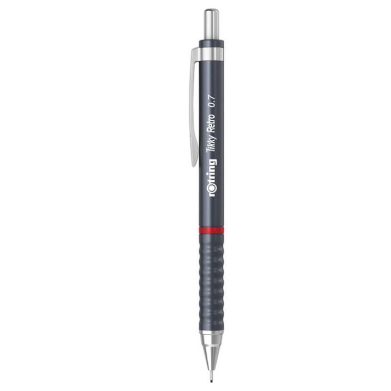 Creion mecanic 0.7mm tikky 3 gri retro rotring ro2202570