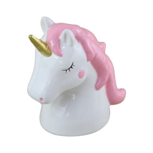 Pusculita unicorn ceramica 12x13cm 3343