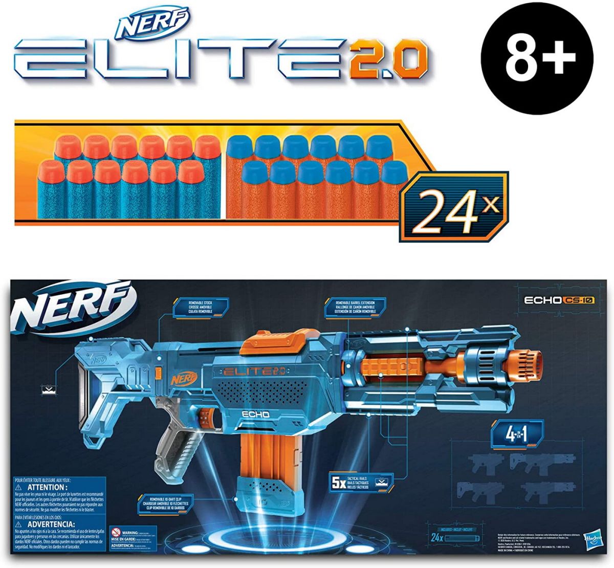 Nerf blaster 2.0 elite echo cs-10 e9533