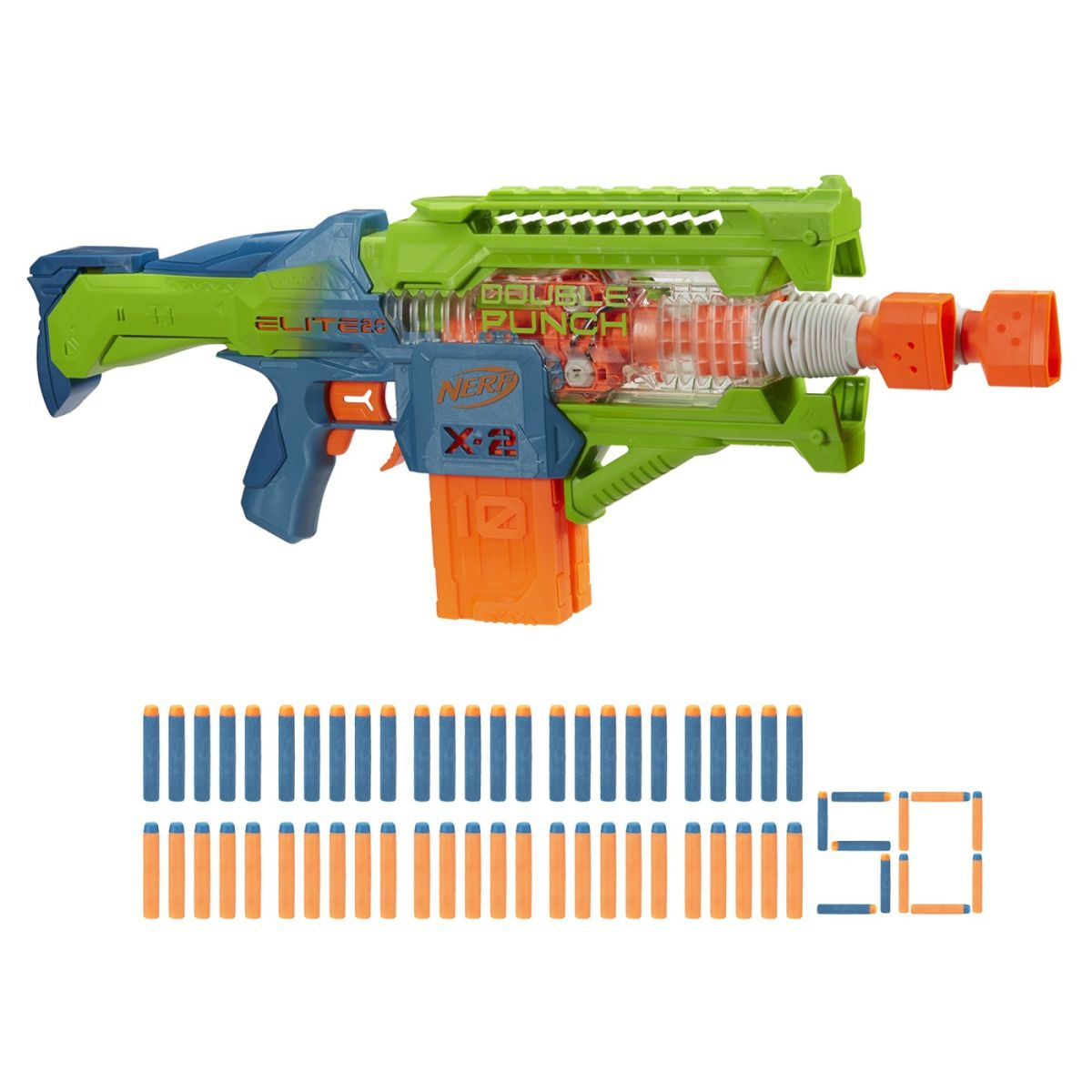 Nerf blaster nerf elite 2.0 double punch f6363