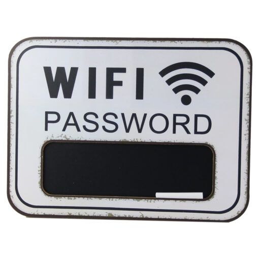 Tablita lemn wifi password 39x29 cm cu creta y36901120