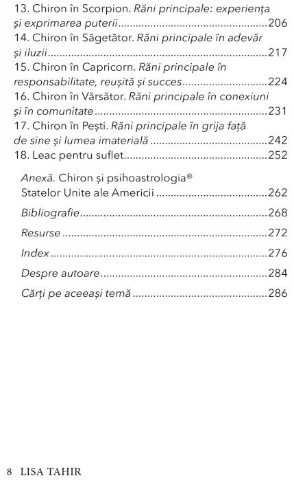 Efectul Chiron Vindecarea ranilor noastre principale prin intermediul astrologiei, empatiei, si iertarii de sine -  Lisa Tahir