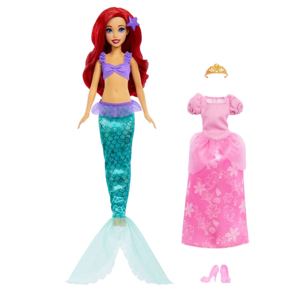 Disney princess papusa Ariel 2in1 mthmg49