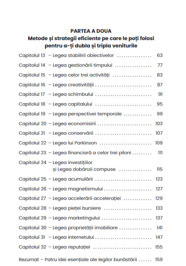 32 de legi incontestabile pentru bunastare si succes - Brian Tracy