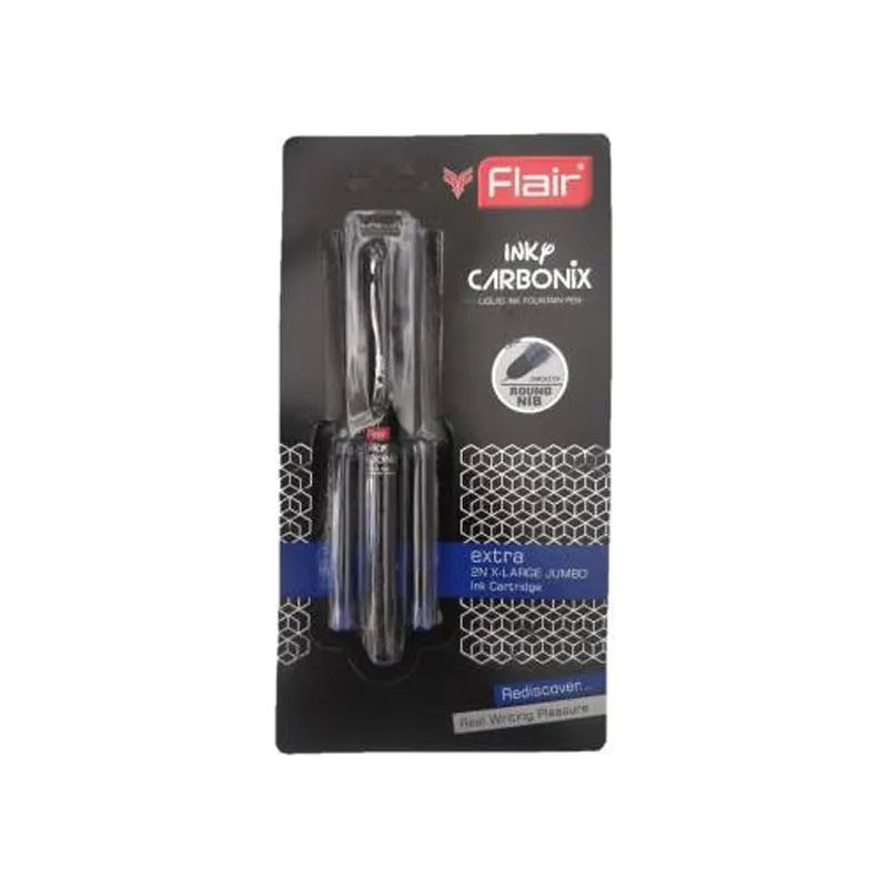 Stilou scolar+2 rezerve blister carbonix ib-esc-1301-cn