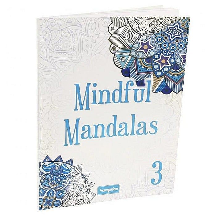 Carte de colorat pentru adulti Mindful Mandalas 3