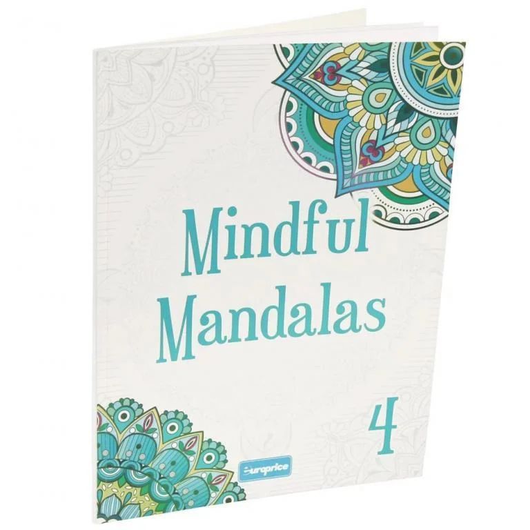 Carte de colorat pentru adulti Mindful Mandalas 4