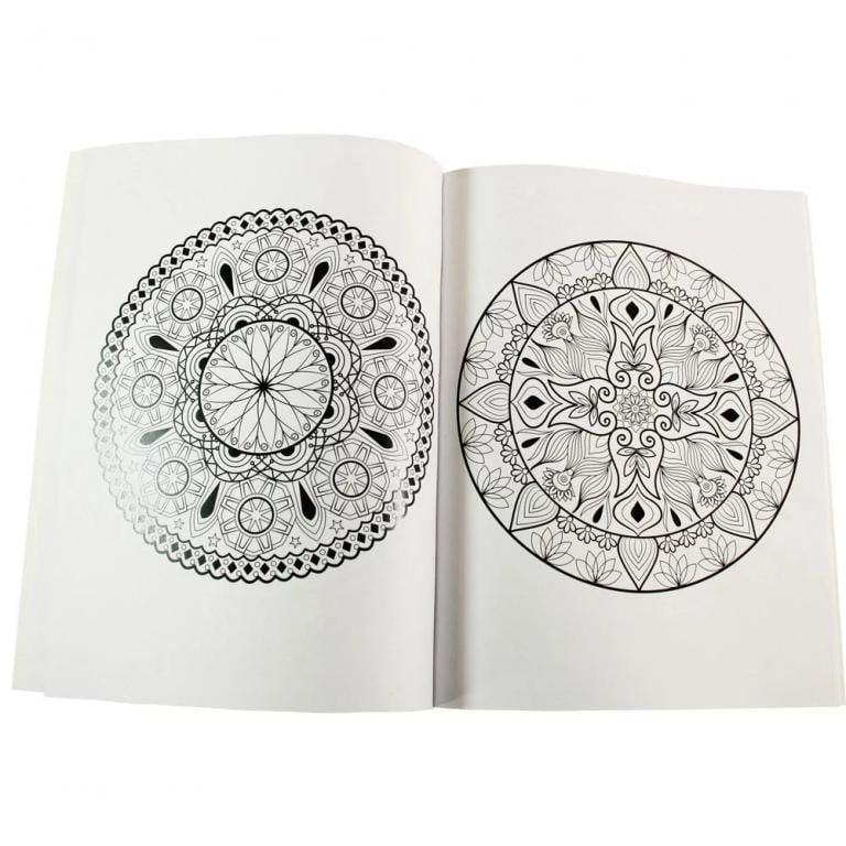 Carte de colorat pentru adulti Mindful Mandalas 4