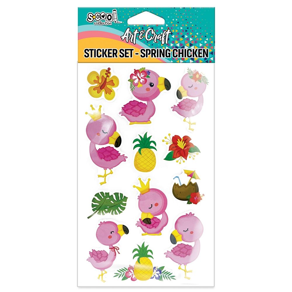 Accesorii craft stickere 3d flamingo s-cool sc2802