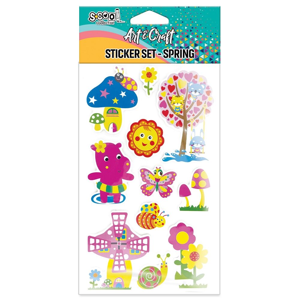 Accesorii craft stickere 3d primavara s-cool sc2803