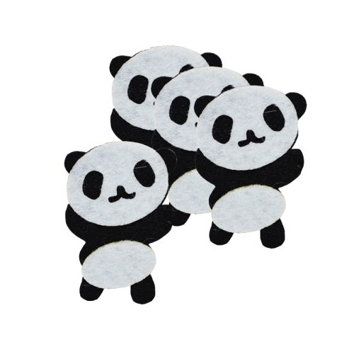 Accesorii craft - ursi panda fetru 4/set