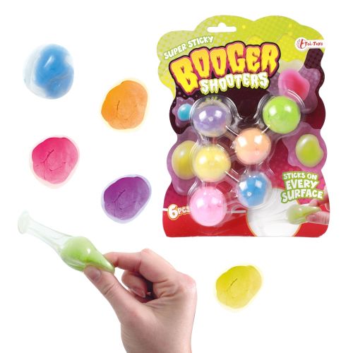 Jucarie stretchy sticky booger 6 buc/set toi-toys 35169a