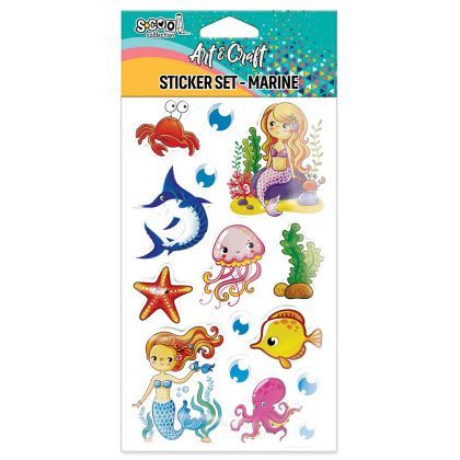 Accesorii craft stickere 3d animale marine s-cool sc2806