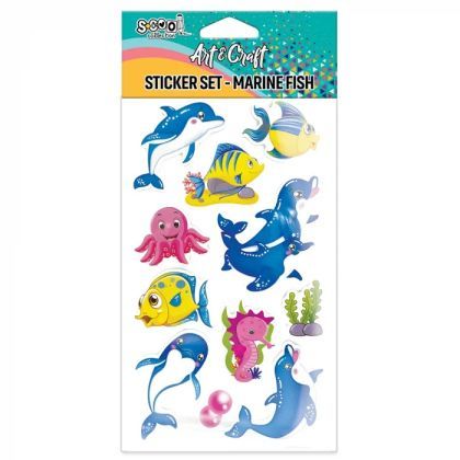 Accesorii craft stickere 3d animale marine sc2805