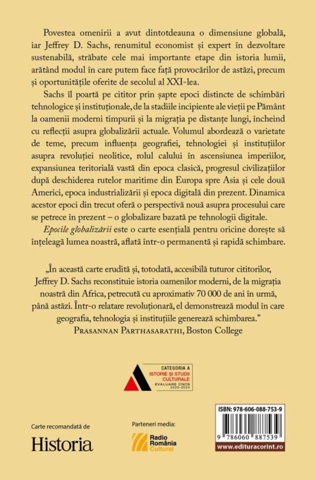 Epocile globalizarii Geografie, tehnologie si institutii - Jeffrey D. Sachs