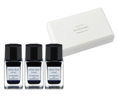 Set 3 cerneala iroshizuku albas shin-kai 15ml pink-15-snk-3c