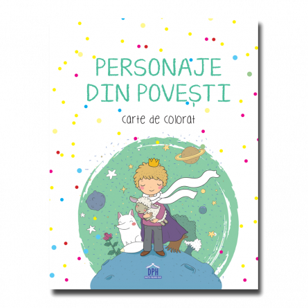 Personaje din povesti - carte de colorat