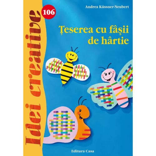 Teserea cu fasii de hartie - idei creative 106