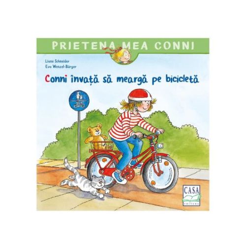 Conni invata sa mearga pe bicicleta-ed casa