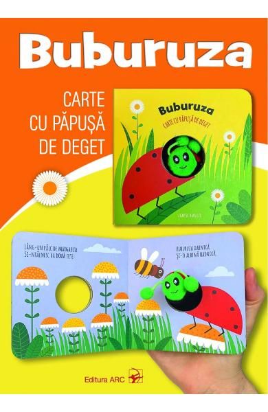 Buburuza.Carte cu papusa pe deget arc