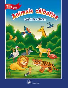 Animale salbatice.Carte de colorat arc