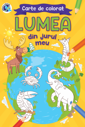 Lumea din jurul meu.Carte de colorat libelula