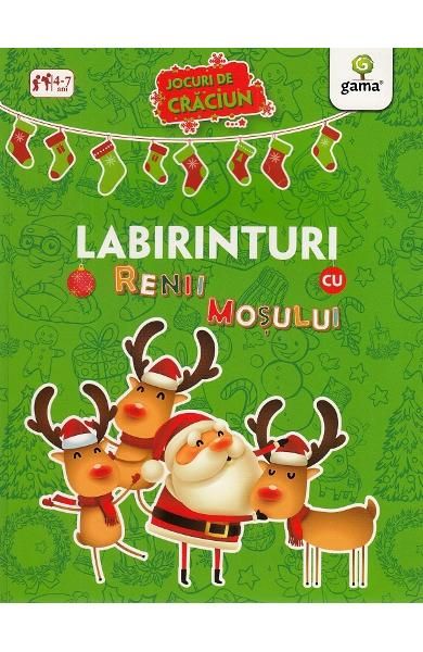 Labirinturi cu renii Mosului / Jocuri de Craciun